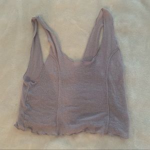 Out from under lavender crop top